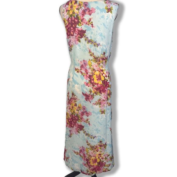 The Pyramid Collection Floral Maxi Dress M Fairycore Chic - Picture 2 of 4